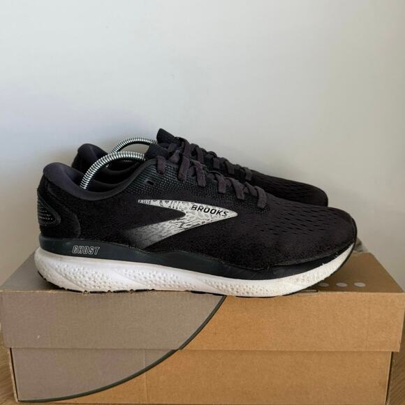 Brooks Ghost 16 Black/Grey/White Women Running Sneakers - SZ 8 - Picture 5 of 15